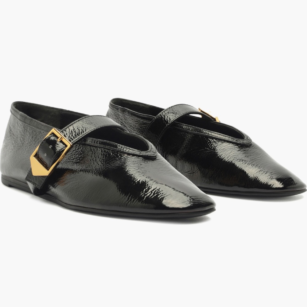 NEW Schutz Courtney Buckle Patent Flats - Picture 11 of 14